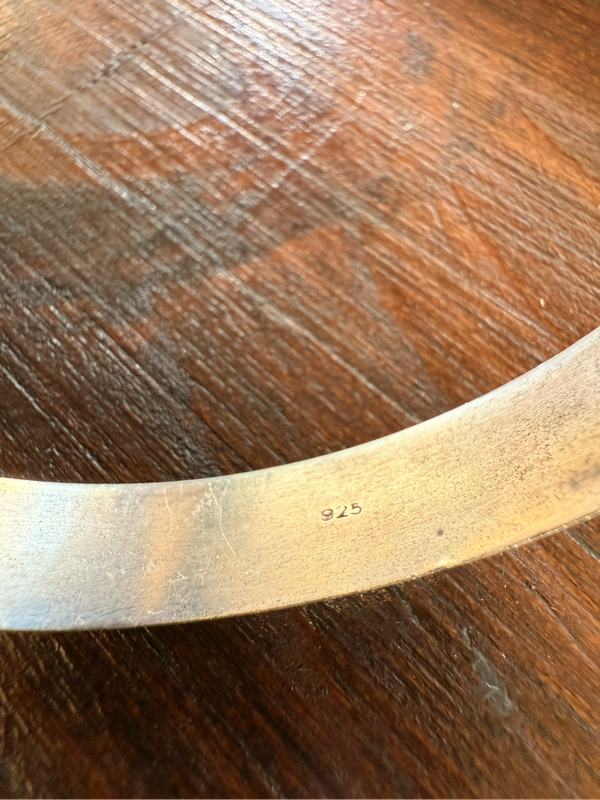 925 silver bracelet. Engraved