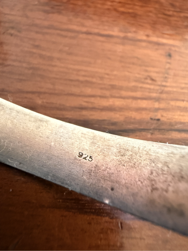 925 silver 10mm bangle