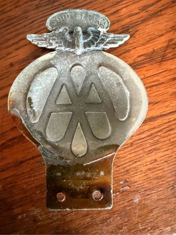 Vintage AA South Africa motor vehicle