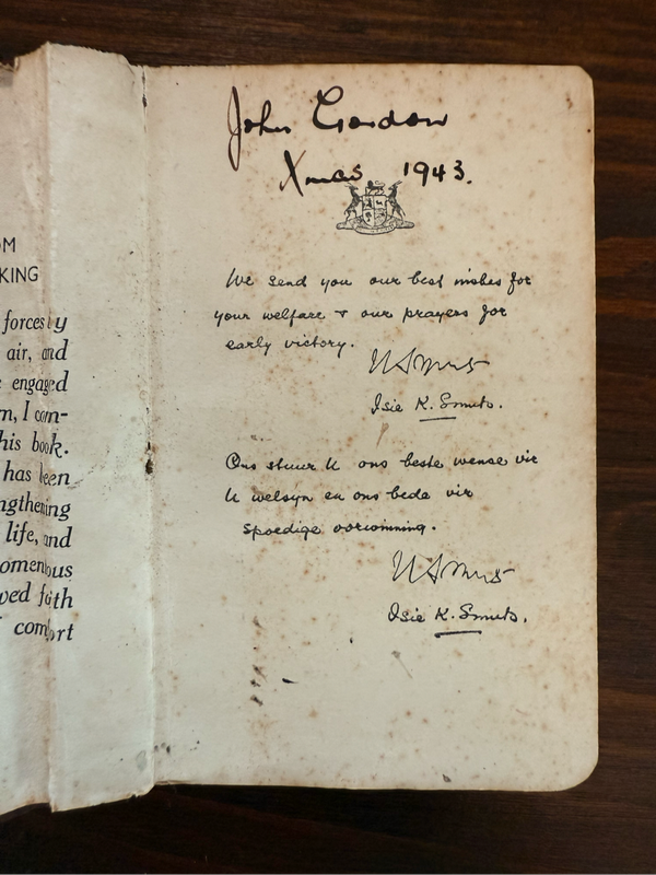 1943 wooden Bible issued to SADF troops