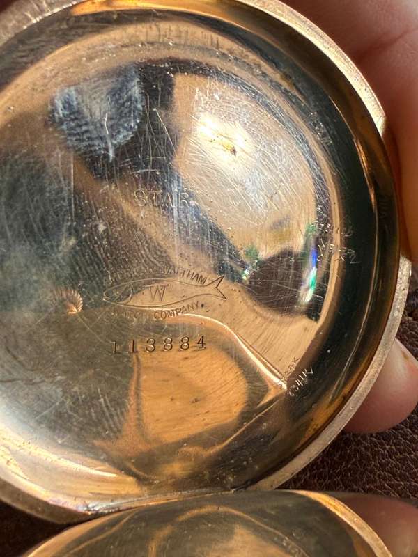 1903 Waltham Pocket watch 12901581 X Bond St. AM Watch Company STERLING SILVER