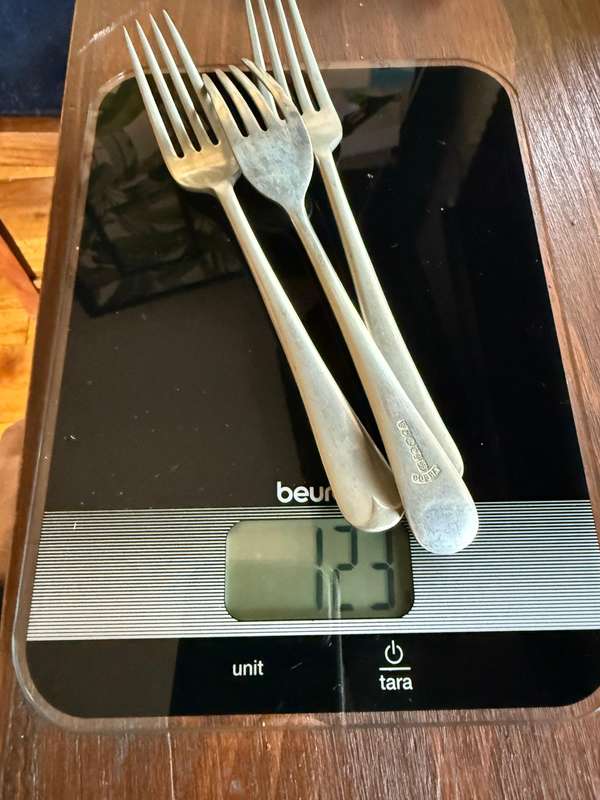 4 Silver Forks  189 GRAMS TOTAL