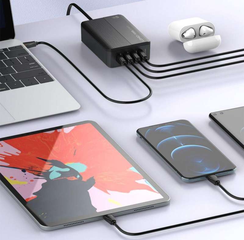 LDNIO PD 65W LED Display Super fast charging Desktop charger