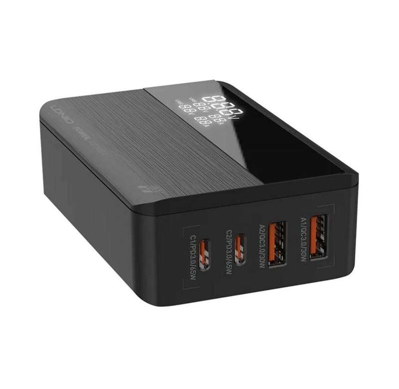 LDNIO PD 65W LED Display Super fast charging Desktop charger