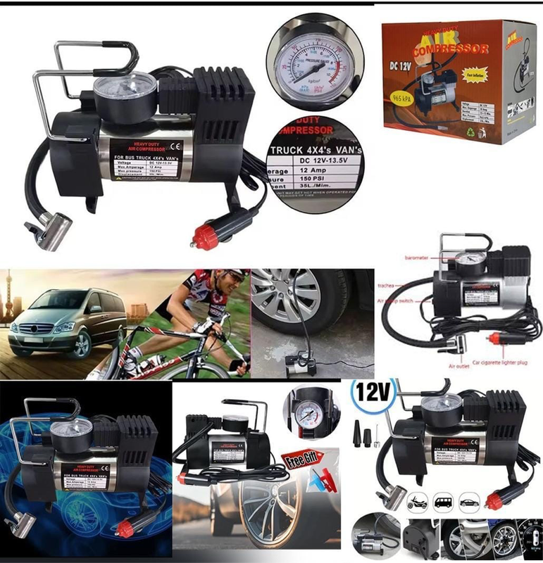 Metal Air Compressor Car tire inflator