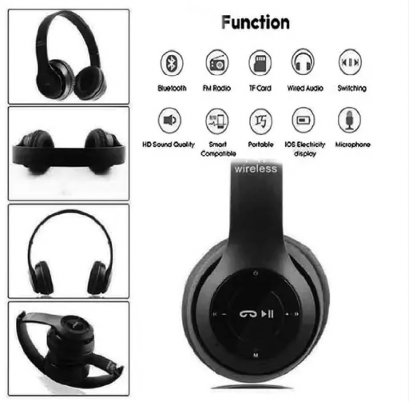 Black P47 Headphones