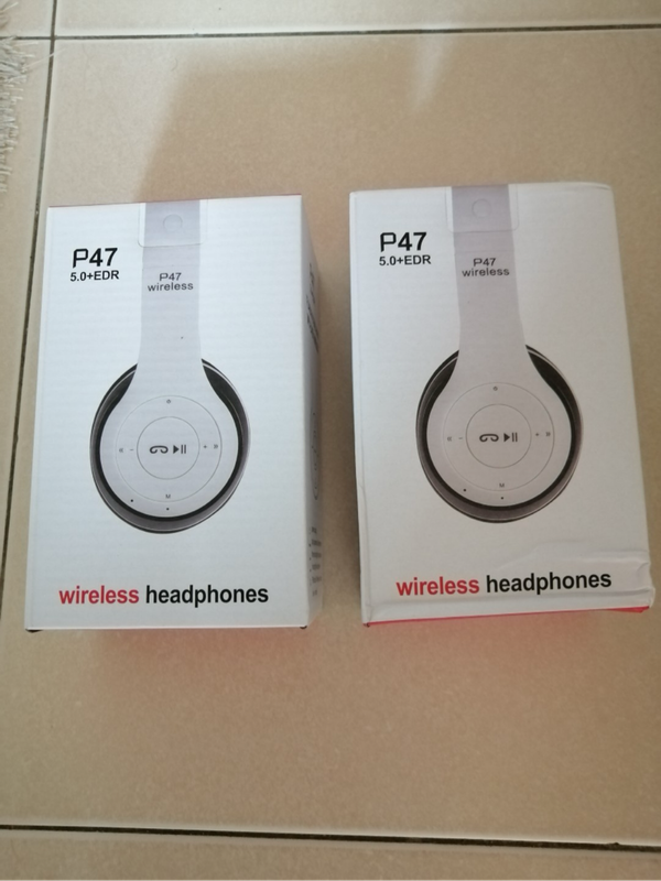 White P47 headphones