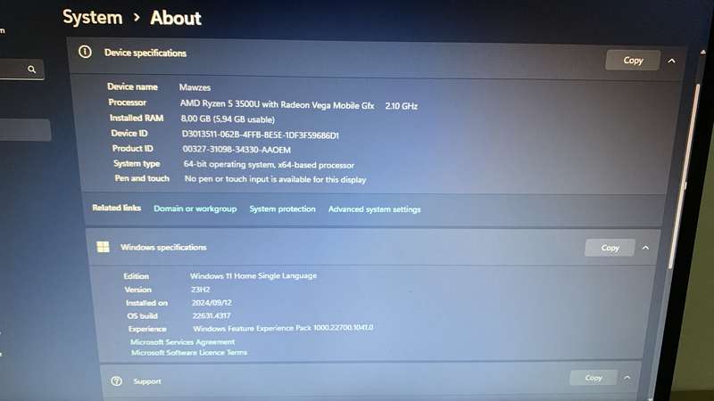 Hp 255 G8 Notebook | AMD Ryzen 5, 8GB Ram, 256GB SSD, AMD Vega 8 Graphics