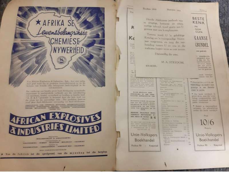 Unieke en rare versamelstuk!  WW2 1940-1941 Suid Afrika Geillustreerde Jaarboek