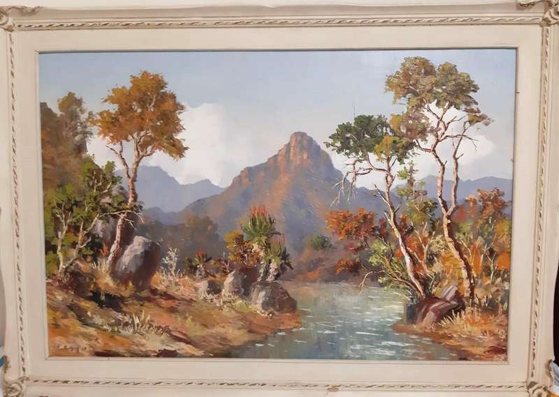Beautiful Large Painting by EB King