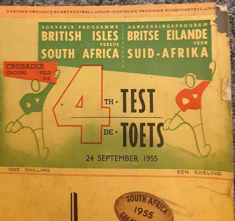 Rare collectable for rugby fans! South Africa vs British Isles 1955 ( 4th Test) Official Program.