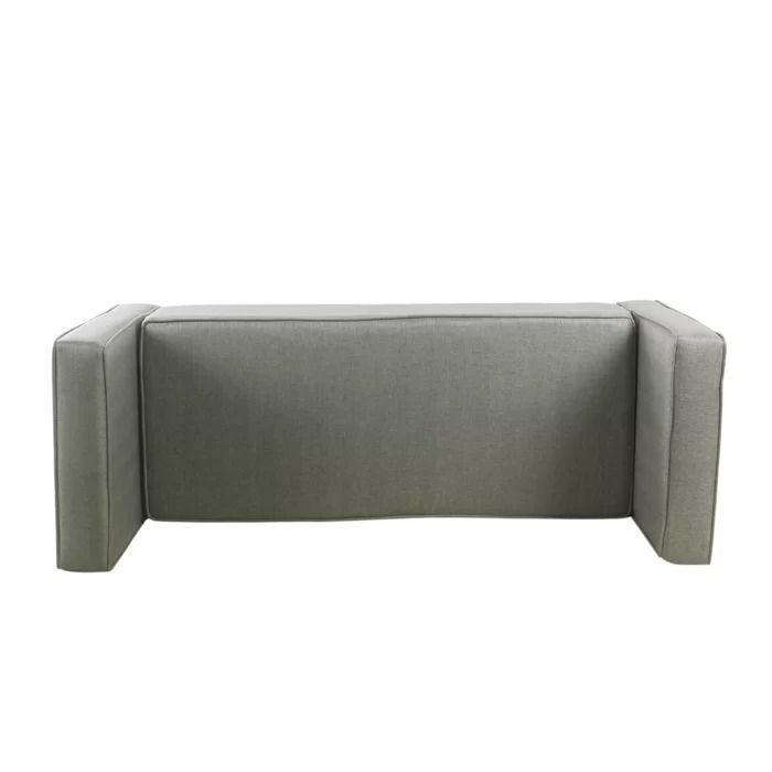 Pro-T  Flip Top Upholstered Storage Bench in Light Grey Beige