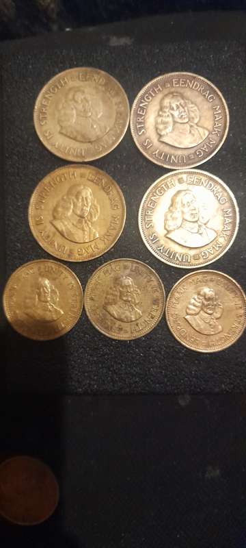 Old south african collection coins