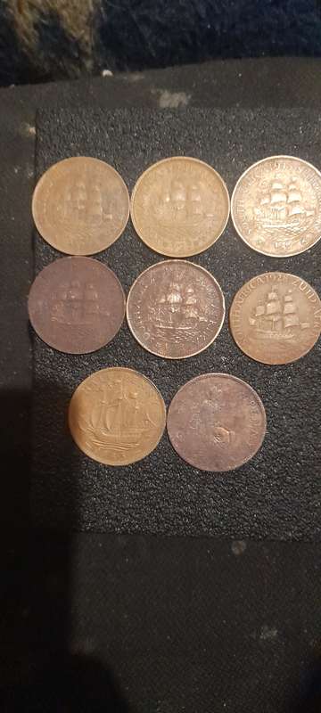 Old south african collection coins