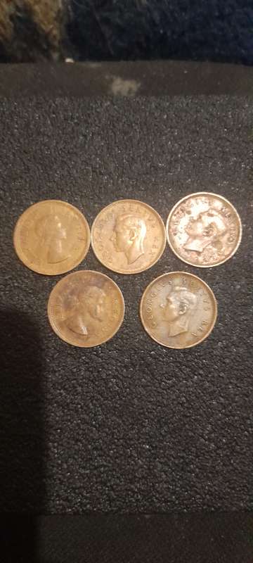 Old south african collection coins