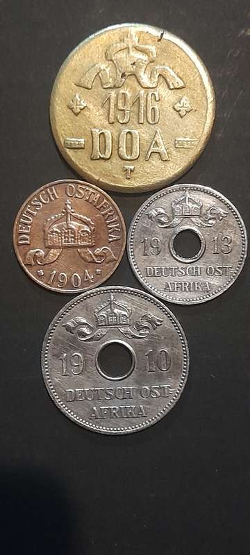 Old coins Deutch ostafrika