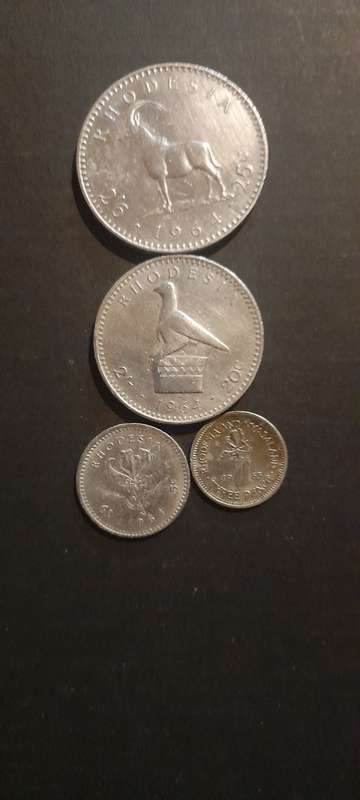 Old african coins Rhodisia