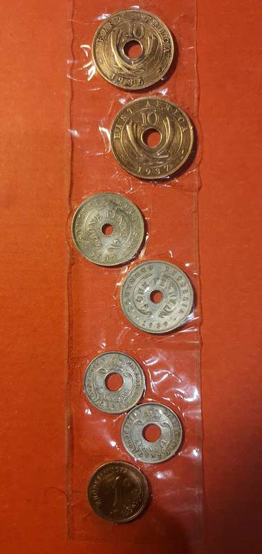 East africa,southern rhodisia coins,east africa uganda coins