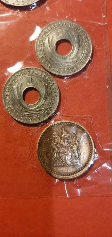 East africa,southern rhodisia coins,east africa uganda coins
