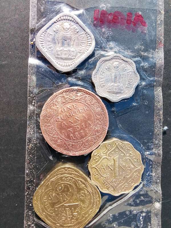 Old indian coins