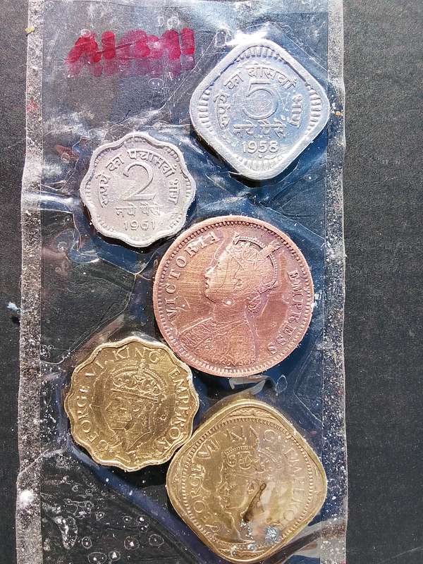 Old indian coins