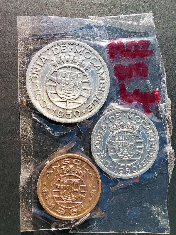 Old Portuguese Mozambique coins