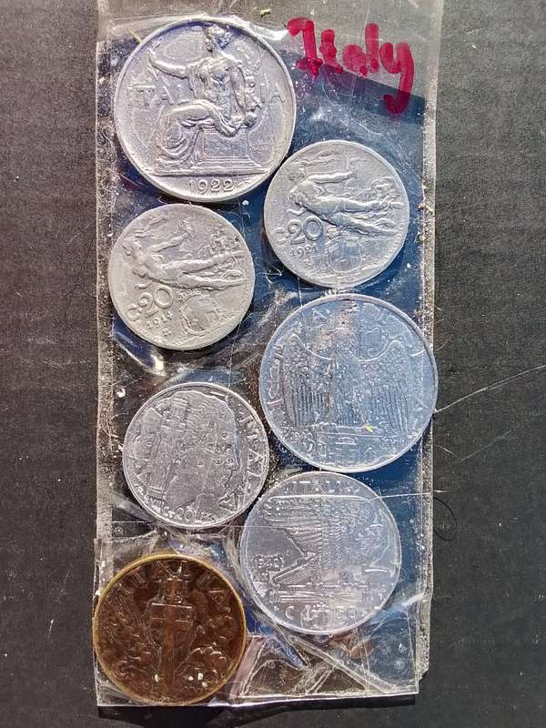 Old rare Italian coins