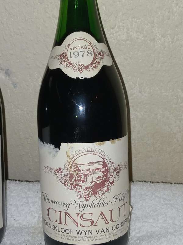 1978 ×2 Groenekloof wine Cinsautc