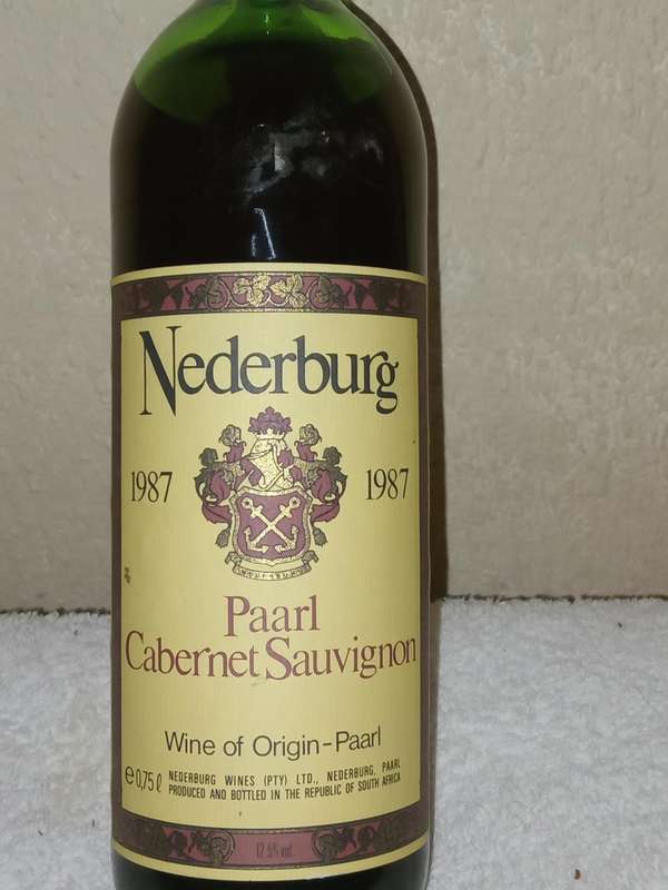 1987 Nederburg  cab sauv