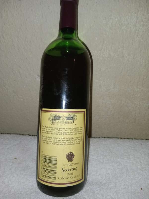 1987 Nederburg  cab sauv