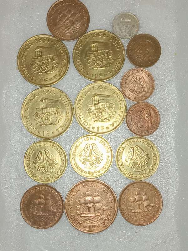 Old collectors south african coins