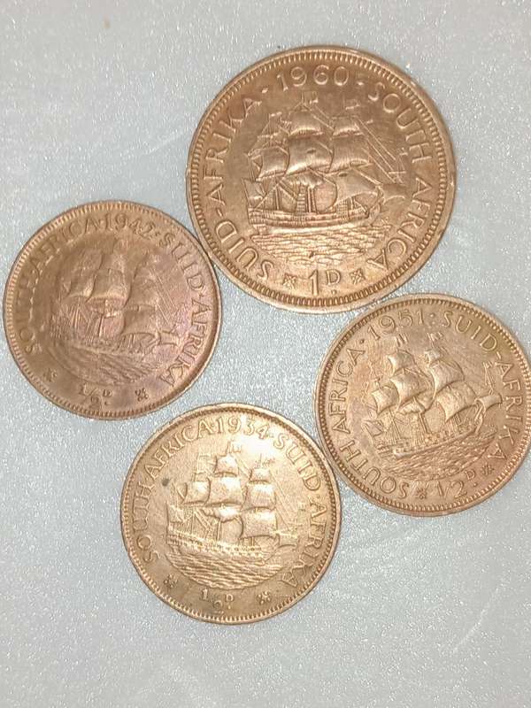 Old collectors south african coins