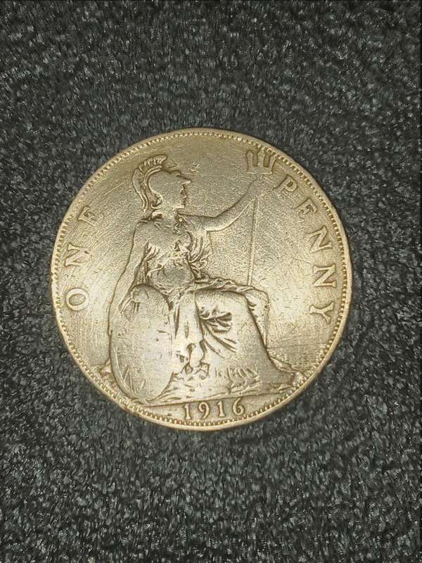 1916 UK penny