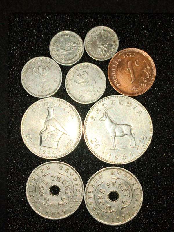 Old Rhodesia collectors coins