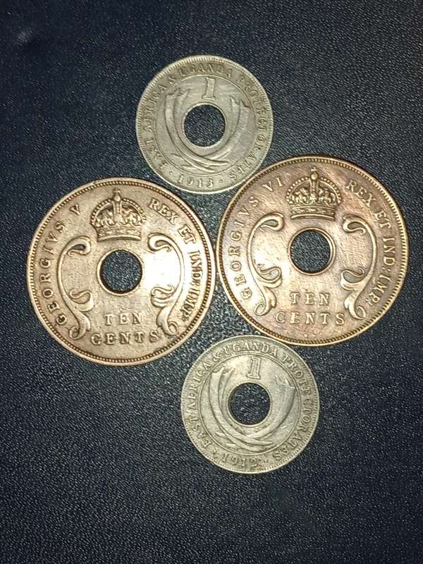 Old collectors east african coins