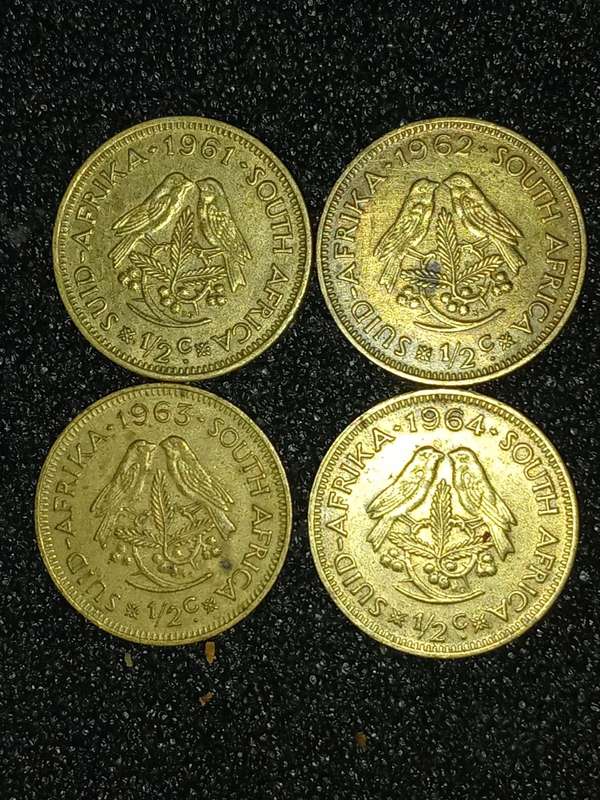 Old collectors South African rare coins
