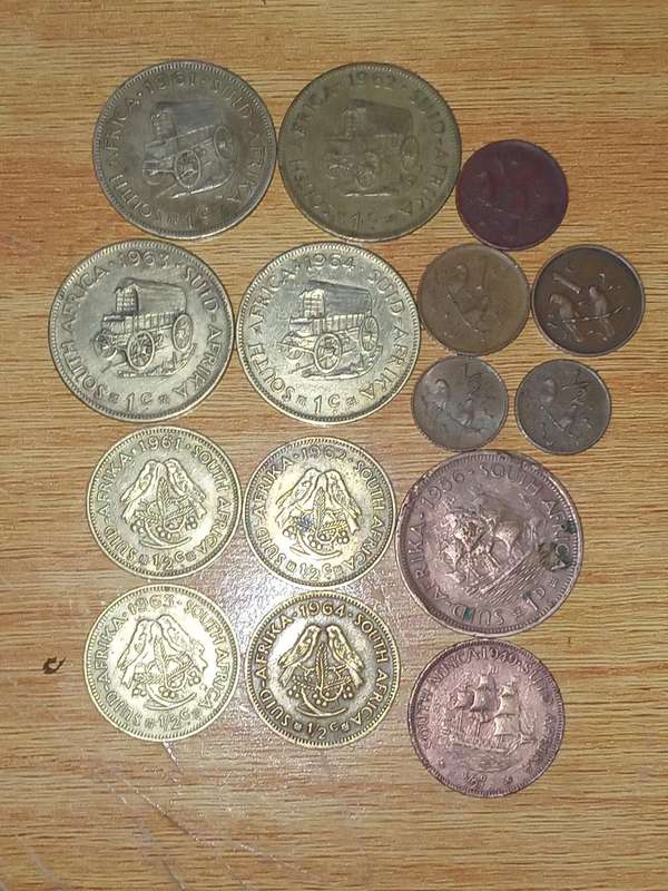 Old collectors South African rare coins