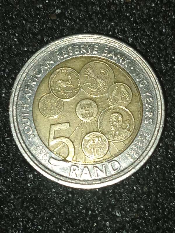1921 SA reserve bank 100th year aniversery R5 coin