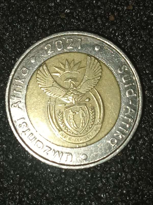 1921 SA reserve bank 100th year aniversery R5 coin