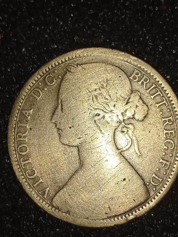 1866+1966 UK 1penny coins