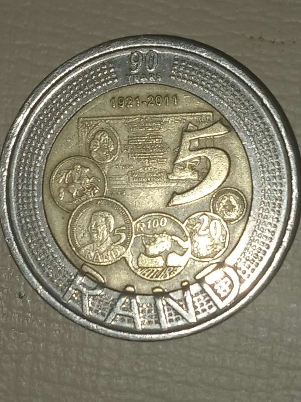 South african commemorative set R5 coins