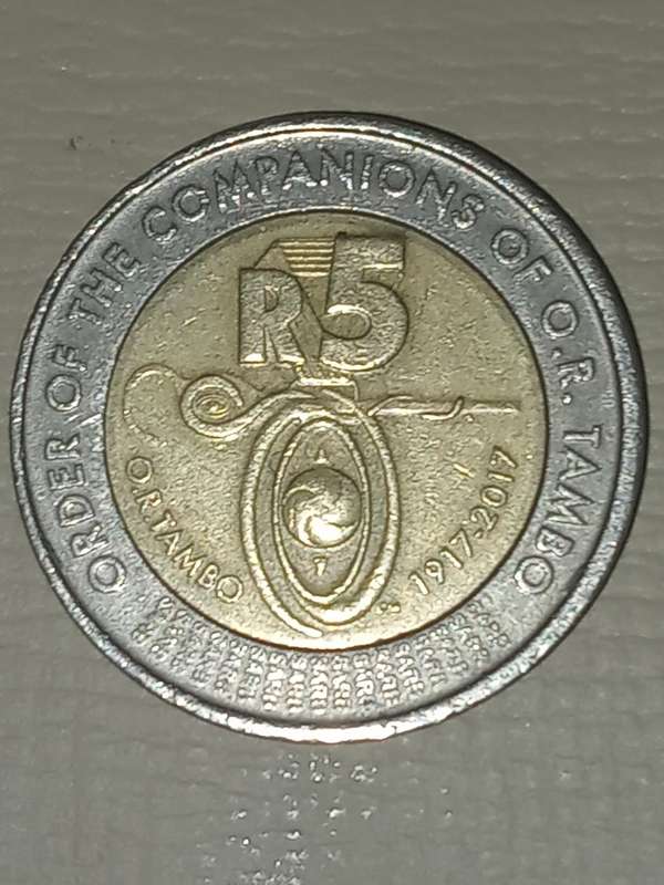 South african commemorative set R5 coins