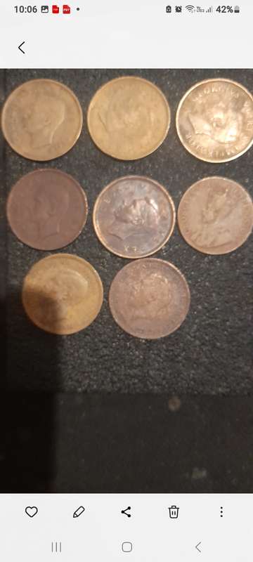 Old south african collection coins