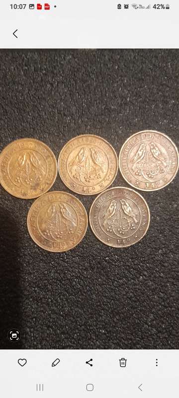 Old south african collection coins
