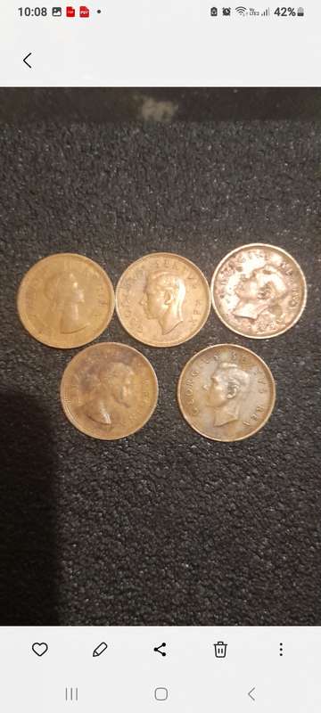 Old south african collection coins