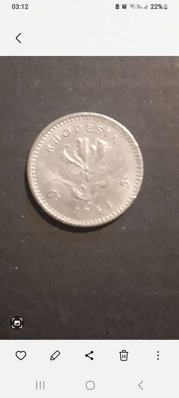 Old african coins Rhodisia