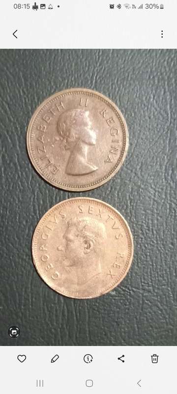 Old South African coins