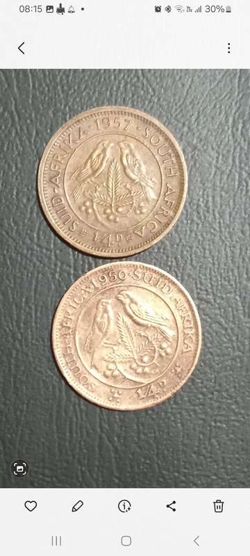 Old South African coins