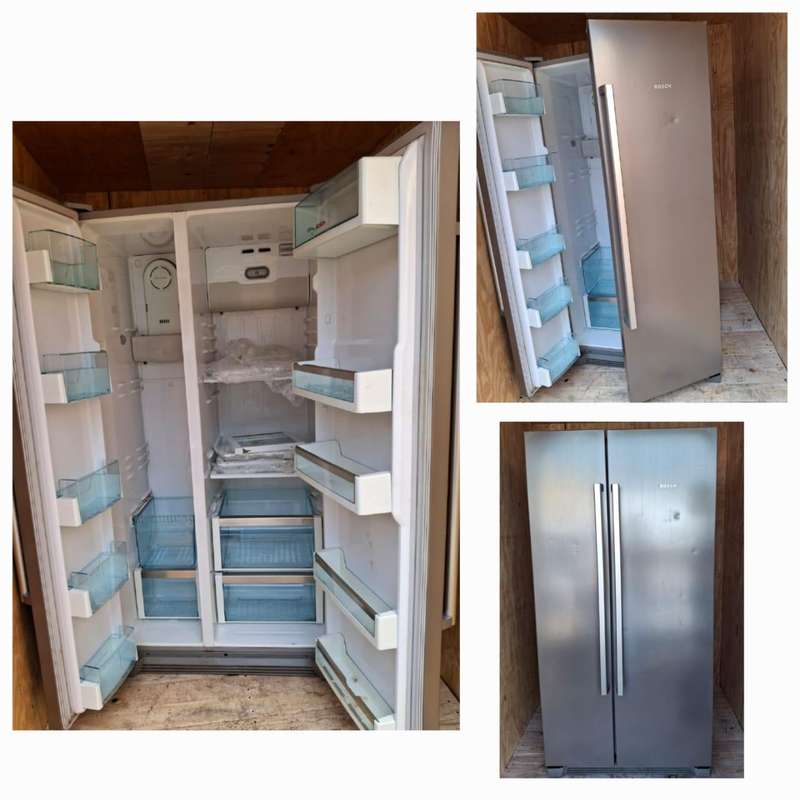 Bosch Side-by-Side Double Door Fridge  Stainless Steel