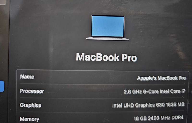 2018 MacBook pro i7 (15 inch) touchbar
